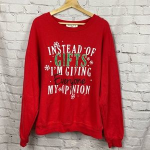 WoundUp Christmas • Instead of gifts.. Sweatshirt Sweater Pullover • Size XXL 19